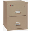 FireKing 2-1825-C Two Drawer 25" Deep Vertical Letter Size File Cabinet taupe