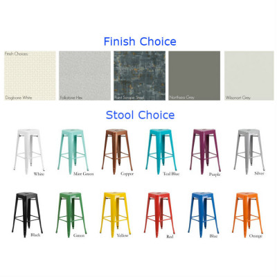 30"H stool multiple colors to select from