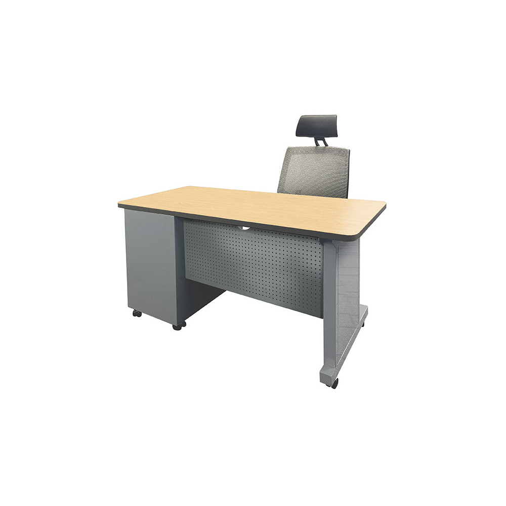 24x54” Single Pedestal Admin Desk 
Shown with Fusion Maple Laminate  MTSP 2454