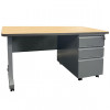 24x54” Single Pedestal Admin Desk 
Shown with Fusion Maple Laminate  MTSP 2454